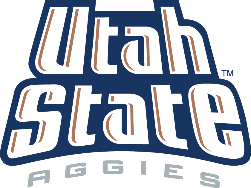 Utah State Aggies 1996-2011 Wordmark Logo vinyl decal